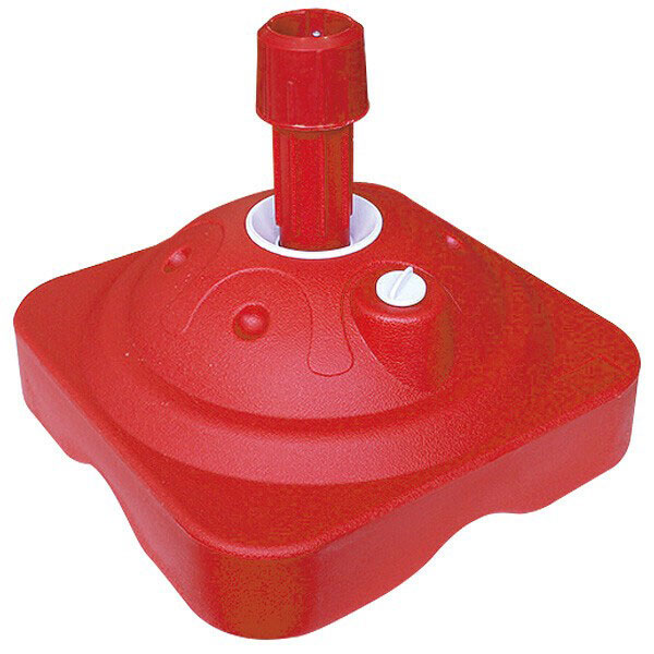 のぼり旗用・注水台(角型10L)【赤】