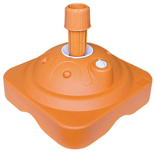のぼり旗用・注水台(角型10L)【オレンジ】